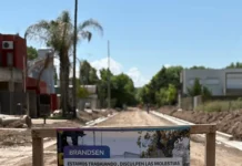 Avanzan las obras sobre calle Venado Tuerto