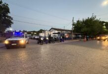 Controles vehiculares en el centro de la ciudad