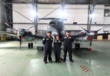 Bomberos locales se capacitaron en rescate e incendio de aeronaves