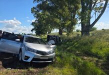 Un hombre manejaba borracho por Ruta 2, chocó y casi provoca una tragedia