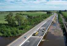 Avanza la obra del Puente Samborombón y la repavimentación en el acceso a Jeppener