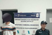 Lo detuvieron por amenazar gente con una cuchilla de carnicero