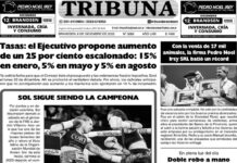 Semanario Tribuna – Tapa sábado 6 de diciembre de 2025
