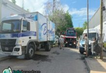 Principio de incendio en pleno centro de la ciudad