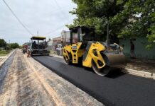 Avanzan las obras de asfaltado en la Ciudad
