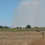 Sirenas: Incendio en un campo de Ruta 215