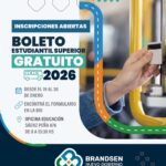 Últimos días de inscripción al Boleto Educativo Superior Gratuito 2026