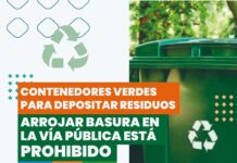 Contenedores verdes en Servicios Generales