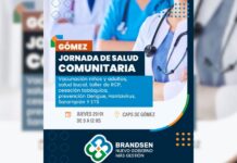 Jornada de salud comunitaria en Gómez