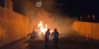 Incendio en vivienda del barrio Los Pinos: trabajan Bomberos y Policía en calle 13