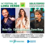 El 28 de febrero se festejará el 14° festival de Loma Verde