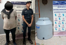 Robó un tanque de agua de un corralón y fue detenido cuando intentaba venderlo