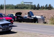 Choque en cercanías a Ibiza sobre Ruta 215