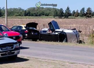 Choque en cercanías a Ibiza sobre Ruta 215