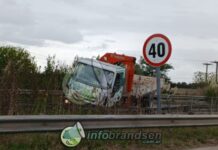 Despistó un camión a la altura de Los Bosquecitos