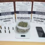 Allanamiento en Brandsen por amenazas agravadas: secuestran municiones, marihuana y un celular