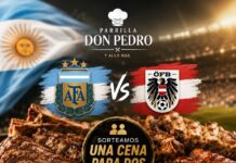 InfoBrandsen y Parrilla Don Pedro sortean una cena para dos por el partido entre Argentina y Austria