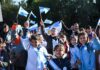 Domselaar: fiesta celeste y blanca para honrar a la bandera