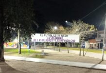 Colocan pasacalles para visibilizar la violencia contra mujeres e infancias
