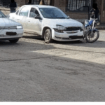 Choque en el centro de la ciudad
