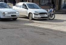 Choque en el centro de la ciudad