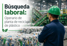 Búsqueda laboral: Operario de planta de reciclaje de plástico