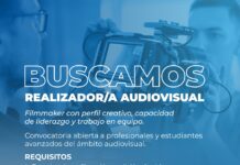 Buscan realizador/a audiovisual para sumarse a un equipo de comunicación