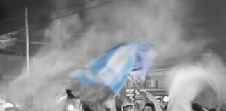 Siete aprehendidos, dos policías heridos y una moto secuestrada: el saldo de los festejos