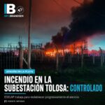 Apagón en La Plata: controlaron el incendio en la Subestación Tolosa y trabajan para recuperar el servicio