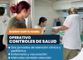 La Municipalidad realizará un operativo integral de salud en el Barrio Santa Isabel
