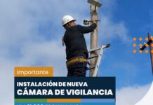 Nueva cámara de vigilancia y señalización para prevenir microbasurales en el barrio Las Acacias