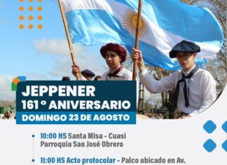Jeppener: 161° aniversario con desfile tradicional y festejos para toda la familia
