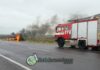 Se prendió fuego un auto en Ruta 215