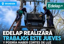 Edelap anunció trabajos programados para este jueves en Brandsen