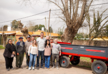 La Comuna realizó la entrega de equipamiento a Gómez