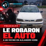 Le robaron el auto a un vecino en Alejandro Korn