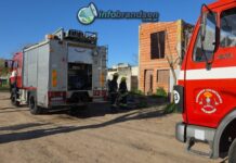 Principio de incendio de vivienda en Las Mandarinas