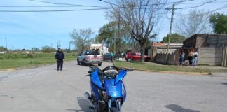 Choque entre auto y moto en Ituzaingó y Belgrano