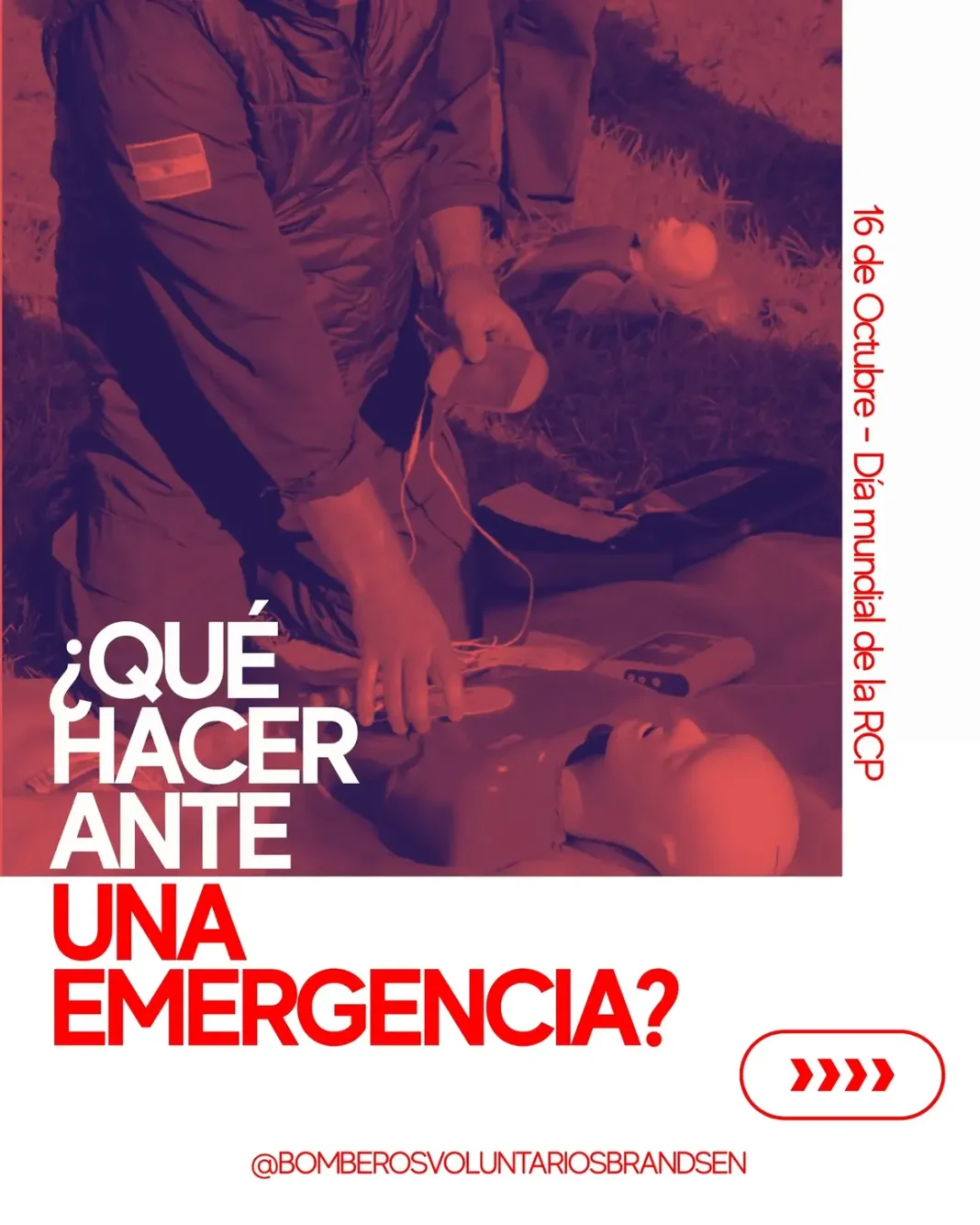 846375558_18011187039003706_4002565951874108990_n Qué hacer ante una emergencia: campaña del Día Mundial de la RCP de Bomberos Voluntarios Brandsen