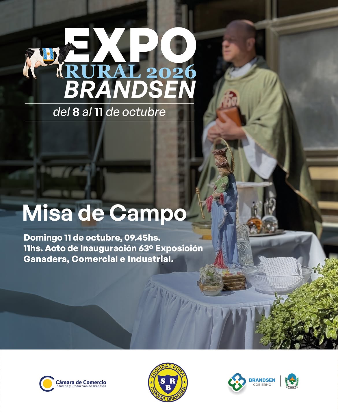 Misa de campo, domingo 11 a las 9.45 - Expo Rural Brandsen 2026