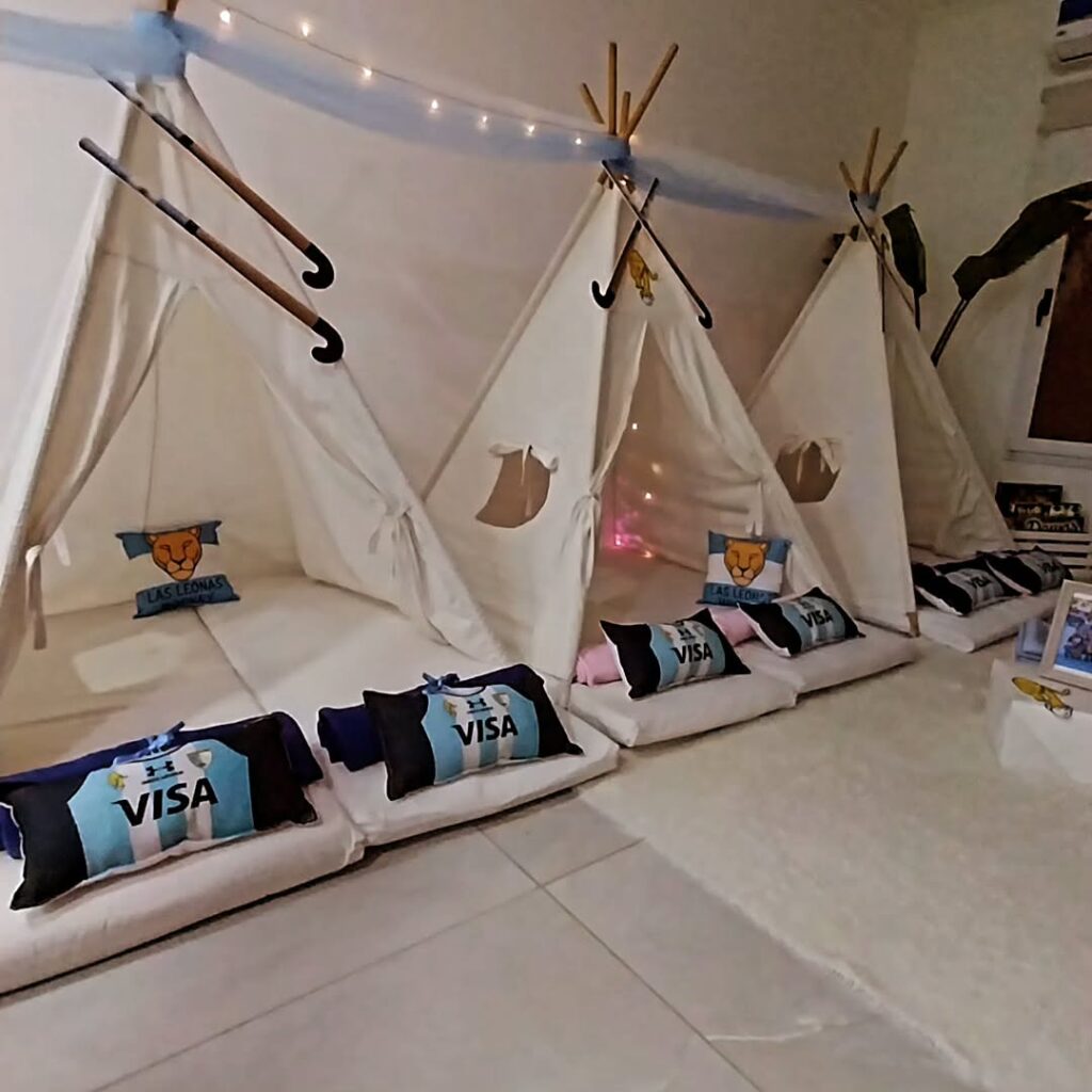 Una ambientación temática de la Selección Argentina