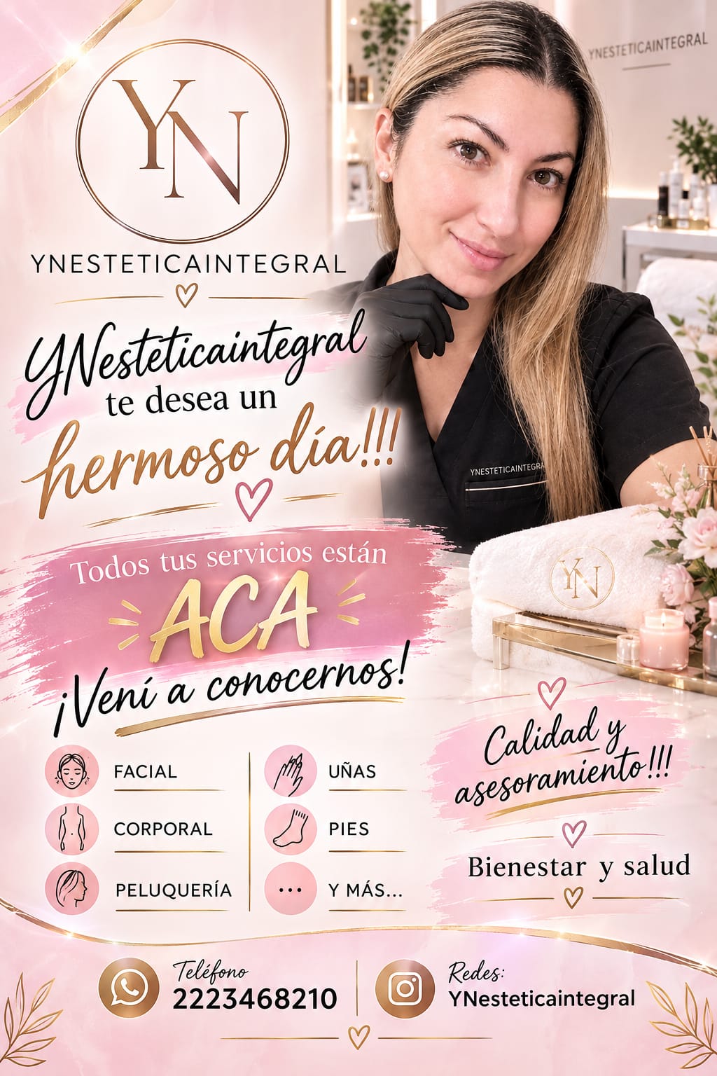 Flyer de YN Estética Integral