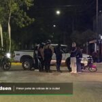 Accidente en Mitre y Las Heras: chocaron una camioneta y una moto