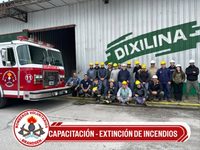 Bomberos capacitaron a personal de Dixilina en extinción de incendios
