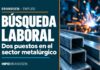 Búsqueda laboral en Brandsen: dos puestos para personas con experiencia en metalúrgica Búsqueda laboral en Brandsen: dos puestos en el sector metalúrgico. Imagen ilustrativa.