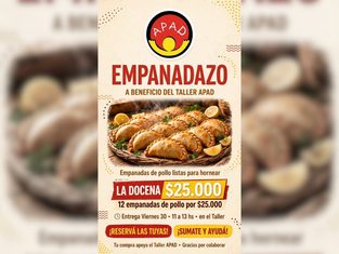 APAD lanzó un empanadazo para recaudar fondos tras el robo sufrido