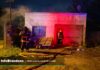 Principio de incendio en una vivienda del barrio República Bomberos Voluntarios trabajando en una vivienda de calle 119 entre 12 y 13, barrio República