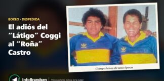 El sentido adiós del “Látigo” Coggi al “Roña” Castro: “Compartimos mucho más que el boxeo” Látigo Coggi despidió al Roña Castro