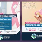 Octubre Rosa: Brandsen realizará jornadas especiales de mamografías y PAP Octubre Rosa en Brandsen: jornadas de mamografías y PAP del 19 al 23 de octubre
