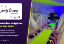 Lovely Dreams: pijamadas temáticas con carpas, luces neón y juegos Pijamadas Lovely Dreams: carpas tipi, decoración neón y juegos